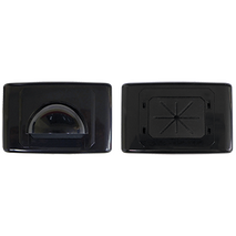 Large Bullnose Outlet Plate (Black)
