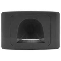 Outlet Plate with Reverse Bull Nose (Black)
