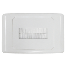 Outlet Plate with Brush Cover (20 Pack)