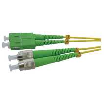 1m FC Angled to SC Angled Duplex OS2 Patch Cord