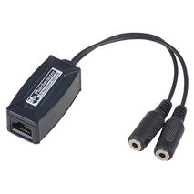 RJ45 Socket to 2x 3.5mm Socket (Mini Jack) IR Adaptor