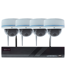 Wi-Fi Security 8CH NVR Kit with 2TB HDD, 4x 2MP Dome