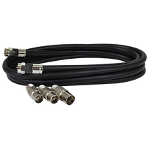 2m RG59 Quad-shield Flylead with Adaptors
