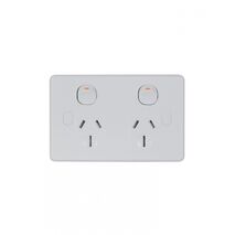 Puma -u00a0Power Point Double Pole Switched 2 Gang, 15A 250V~, Shuttered, Vandal Proof  x10 - PUPP152GVP