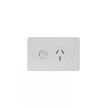 Puma -u00a0Power Point Switched, 1 Gang, Shuttered, Double Pole 20A 250V~ Vandal Proof  - PUPP201GVP