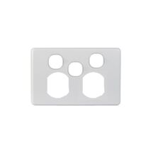 Puma -u00a0Power Point Switched 2 Gang 10A 250V with Extra Switch 16A Cover Only  x10 - PUPPSW2GCO