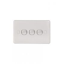 Puma - Switch Horizontal 3 Gang 10AX/16A 250V Vandal Proof  x10 - PUSW3GVP