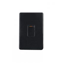 Puma - Switch Oven 45A 250V~ Double Pole  Black x5 - PUSWDPOV45BK