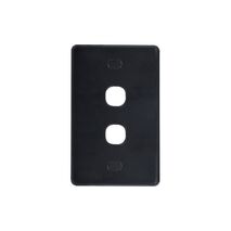 Puma - Switch Plate Vertical 2u00a0Gang Less Mech, Vandal Proof  White x10 - PUSWPV2GVP