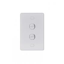 Puma - Switch Vertical 2 Gang 10AX/16A 250V Vandal Proof  x10 - PUSWV2GVP