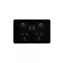 Power Point, Fully Integrated Dual USB Charger (Includes Leopard & Cheetah Covers)  White x1 - CHLEPP2USB2G