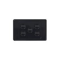 Cougar - Switch Horizontal 5 Gang 10AX/16A 250V~  White x5 - COSW5G