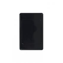 Blank Plate with Clip On Surround  Black  x10 - COSWPVXGBK