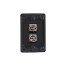 Cougar - Switch Vertical 2 Gang 10AX/16A 250V~  White x10 - COSWV2G