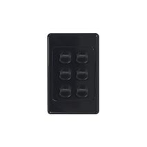 Cougar - Switch Vertical 6 Gang 10AX/16A 250V~  White x5 - COSWV6G