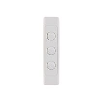 Cougar -u00a0Architrave Switch Vertical 3 Gang, 10AX/16A 250V~  White x10 - COSWVA3G