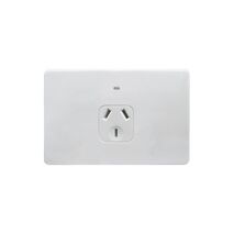 Flat Cat - Power Point Auto Switched 1 Gang 10A 250V~  White x5 - FLPP1GAU