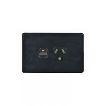 Flat Cat - Power Point Switched 1 Gang Slim 10A 250V with Round Earth  Black x10 - FLPP1GLBK