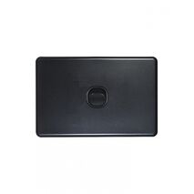 Flat Cat -u00a0Switch Horizontal 1 Gangu00a010AX/16A 250V~  Matt Black x10 - FLSW1GMBK