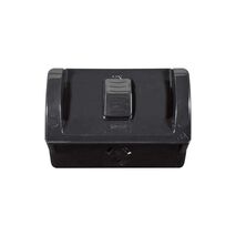 Hippo -u00a0Power Point Weatherproof Single For Outdoor Use IP54 10A 250V With Large Back Box  Black x1 - HPPP1GLBK