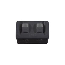 Hippo - Double Outdoor Weatherproof Power Point IP54 10A 250V  Matt Black  x1 - HPPP2GMBK