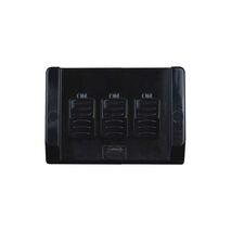 Hippo -u00a0Switch Weatherproof Triple For Outdoor Use IP66 16AX 20A 250V with Large Back Box  Black x1 - HPSW3GLBK