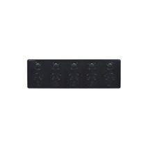 Leopard -u00a0Power Point Switched 5u00a0Gang Double Pole 10A 250V Fits Standard 84mm Mounting Centres  White x1 - LEBIG5