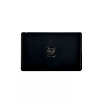 Leopard - Switch Horizontal 1 Gang, 16AX/20A 250V~  Black x10 - LESW1GBK