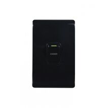 Leopard - Switch Oven 45A 250V~ Double Pole  Black x5 - LESWDPOV45BK