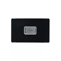 Leopard - Switch Oven 45A 250V~ Double Pole, Horizontal  Black/Silver x5 - LESWDPOV45BKSVH
