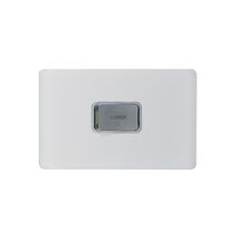 Leopard - Switch Oven 45A 250V~ Double Pole, Horizontal  White/Silver x5 - LESWDPOV45WSVH