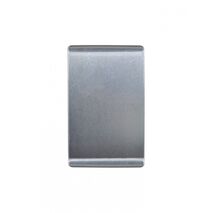 Leopard - Blank Plate & Cover  Brushed Aluminium Cover x10 - LESWPVXGCBA