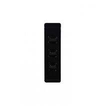 Leopard -u00a0Switch Vertical Architrave 3 Gang, 16AX/20A 250V~  Black x10 - LESWVA3GBK
