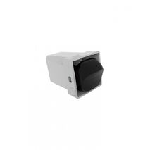 Meerkat -u00a0Switch Mechanism 3-Position 10AX/16A 250V~ Cat's Eye  Matt Black  x4 - MESWC3MBK
