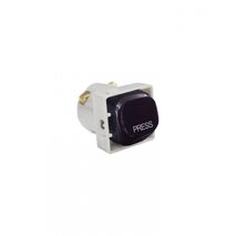 Meerkat -u00a0Switch Mechanism Bell Press Return 10AX/16A 250V~ Cat's Eye  Black x5 - MESWCBPRBK