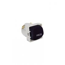 Meerkat -u00a0Switch Mechanism Bell Press Return 10AX/16A 250V~ Cat's Eye  Matt Black  x5 - MESWCBPRMBK