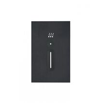 Powermesh - Fan Controller with Light Switch  Clouded Leopard Matt Black Cover x1 - PMFCCLCMBK