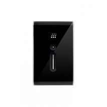 Powermesh - Fan Controller with Light Switch  Snow Leopard Black Cover x1 - PMFCSNCBK
