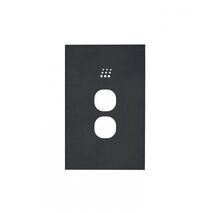 Powermesh -u00a0Multi Purpose Switch 2 Button Maxu00a05AX total, 220-240V 50Hz, 2 or 3 wire auto-sensing (Formerlyu00a0PMPUSWMPV2G)  Clouded Leopard Matt Black Cover - PMMPS2CLCMBK