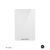 Senoa Accessibility Multi Purpose Switch 3 Button 10A Max 230V  Glass Facia Replacement - White x1 - SNASGF3