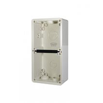 Buffalo - Enclosure Back Box 2 Gang with 32mm & 2 x 25mm Entries  x1 - BUBB2G