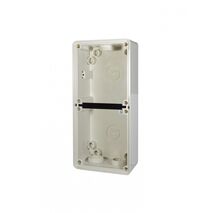 Buffalo - Enclosure Back Box Shallow 2 Gang with 25mm & 2 x 20mm Entries  x1 - BUBB2GS