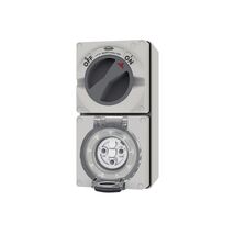 Buffalo - Combination Switched Socket IP66 20A 250V~ 3 Round Pin  x1 - BUC320