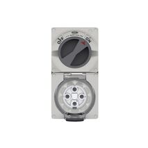 Buffalo -u00a0Combination Switched Socket IP66 50A 500V~ 4 Pin, Less Enclosure  x1 - BUC450LE
