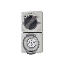 Buffalo -u00a0Combination Switched Socket IP66 20A 500V~ 5 Pin, Less Enclosure  x1 - BUC520LE