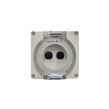 Buffalo -u00a0Enclosure Mechanism Aperture 2 Gang IP66 Less Enclosure  x1 - BUMAE2GLE