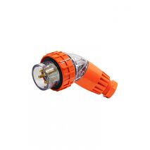Buffalo - Plug Angled IP66u00a0500V~ 32A 4 Pin  x1 - BUPA432