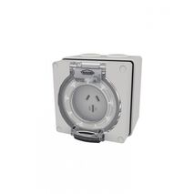 Buffalo - Socket IP66 15A 250V~ 3 Flat Pin  x1 - BUSO315