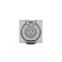 Buffalo - Socket Auto-Switched IP66 10A 250V~ 3 Flat Pin  x1 - BUSOAU310