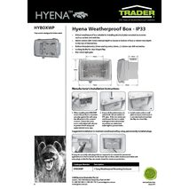 1 Gang Weatherproof Mounting Enclosure  x10 - HYBOXWP
